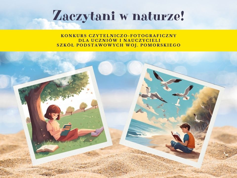 grafika promująca konkurs zaczytani w naturze