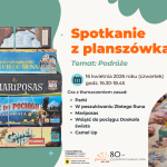 Kwietniowe spotkanie z planszówkami o tematyce podróżniczej