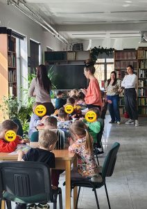 wizyta przedszkolaków w bibliotece pedagogicznej