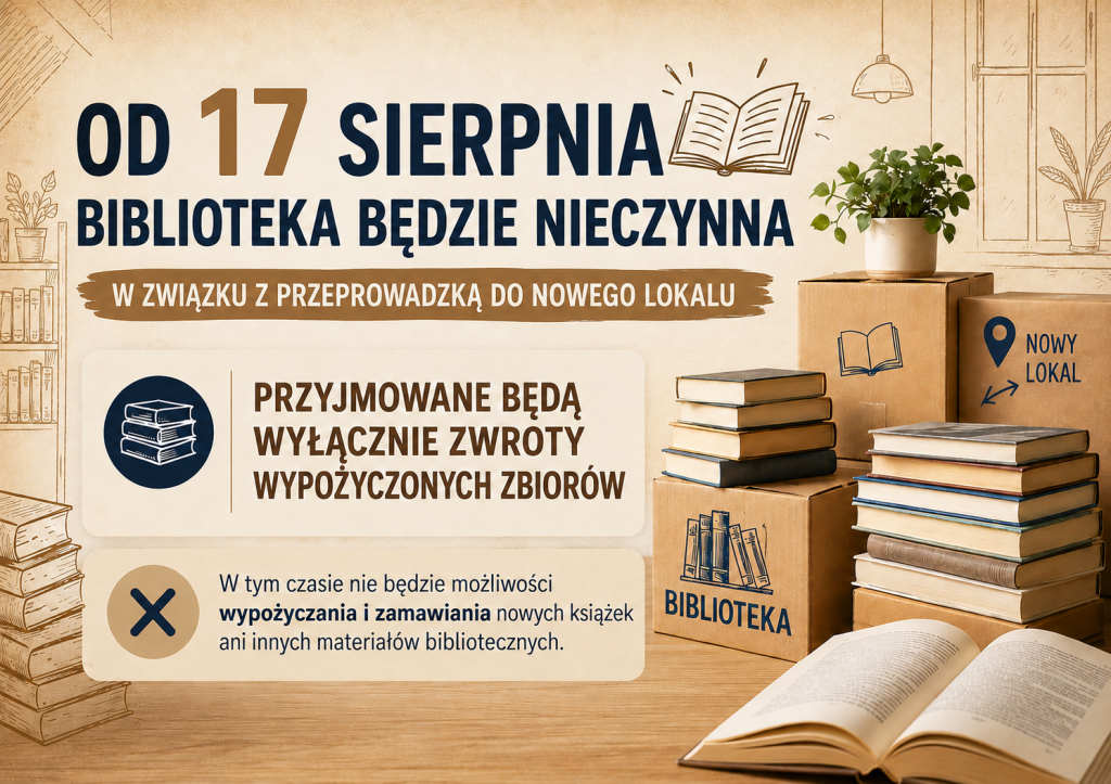 informacja o tymczasowym zamknięciu fili